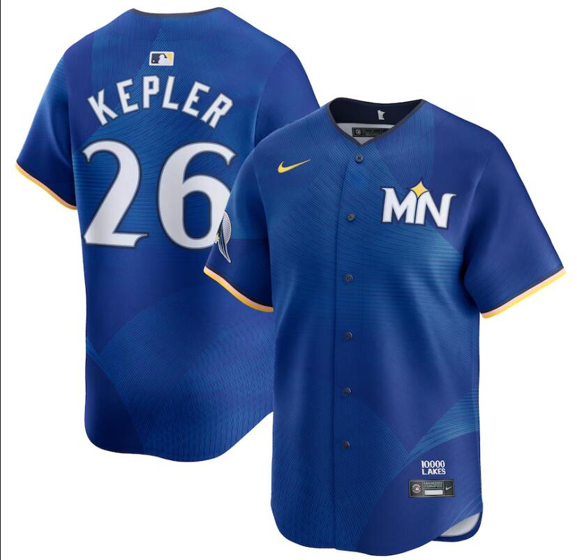 Men Nike Minnesota Twins #26 Max Kepler Royal 2024 City Connect Limited MLB Jersey->customized mlb jersey->Custom Jersey